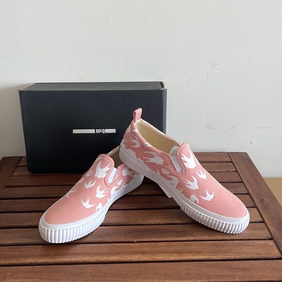 McQ by Alexander McQueen Swallow Sneaker Light Pink EU 39/US Women Size 9 - Picture 1 of 13